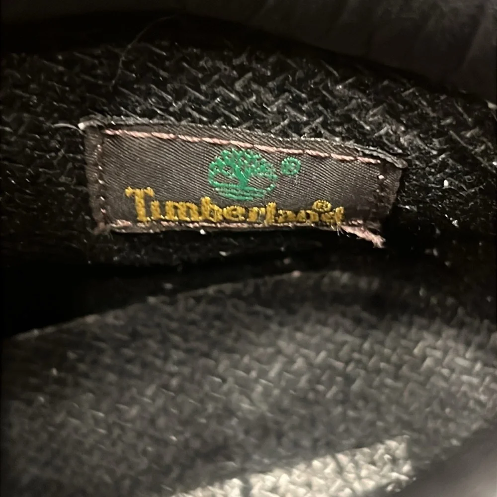 Timberland Black Boots with Yellow Laces Chukka boots Black SZ 10